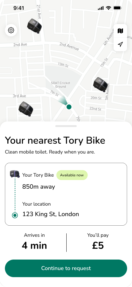 Tory client-side map view